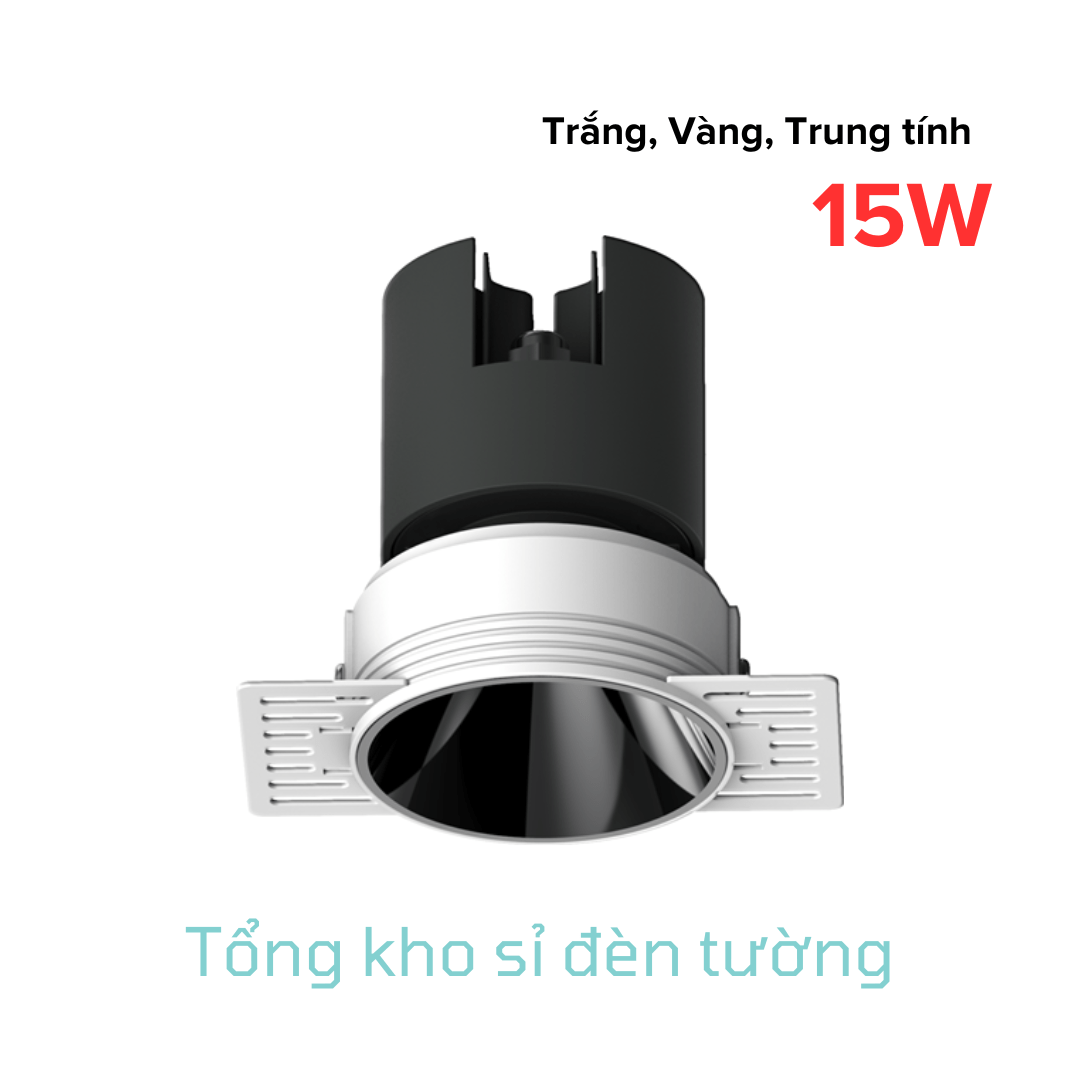 Đèn Spotlight B20 mặt tròn không viền 15W (HL-B20-RCG-T35/KV)