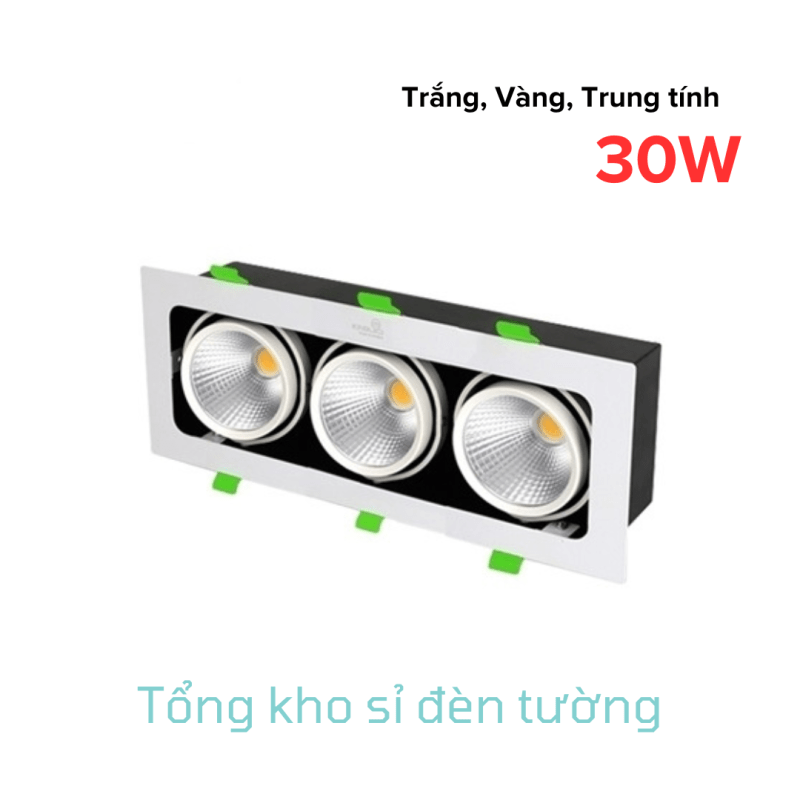 Đèn Led âm trần Spotlight đơn hộp 30W (HL-1H-30)