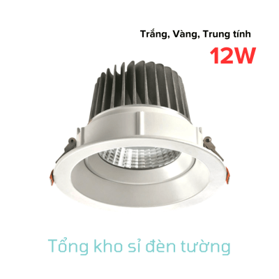 Đèn Spotlight âm trần B07 chống chói 12W (AT-B07-RCA-12)