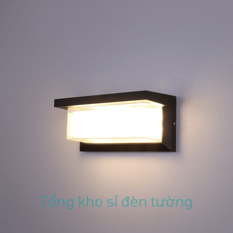 Đèn tường hình hộp chữ nhật ngang 12W (HL25)