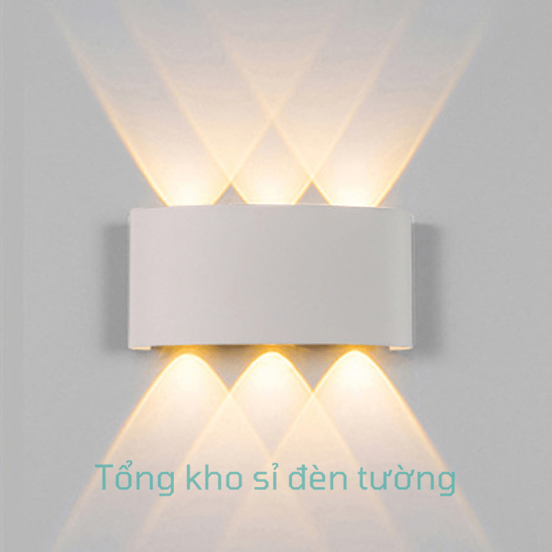 Đèn 6 tia vỏ trắng 6W (HL01)