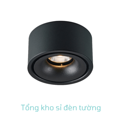 MOSA - Đèn ống bơ vỏ đen COB 12W đơn màu (MSOB-COB-Đ)