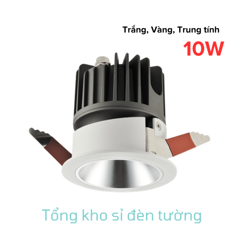 Đèn Spotlight âm trần B18 điều chỉnh chóa cố 10W (AT-B18-RCA-10)