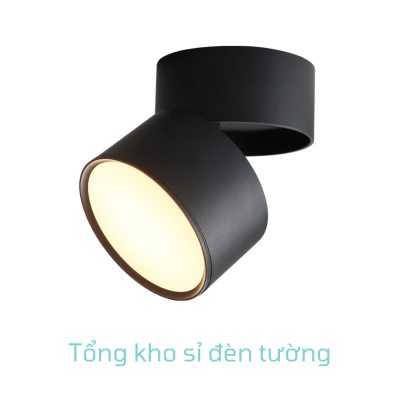 Đèn ống bơ gập vỏ đen SMD 10W đơn màu (MSOBG-SMD-Đ)