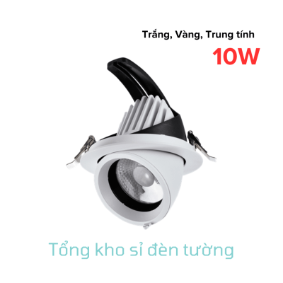 Đèn Spotlight B06 tròn chóa xoay 10W (AT-B06-RCG-10)